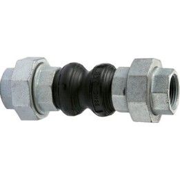 GIUNTO IN GOMMA ANTIVIBRANTE FILETTATO F/F DN 20 - 3/4" - L. 200