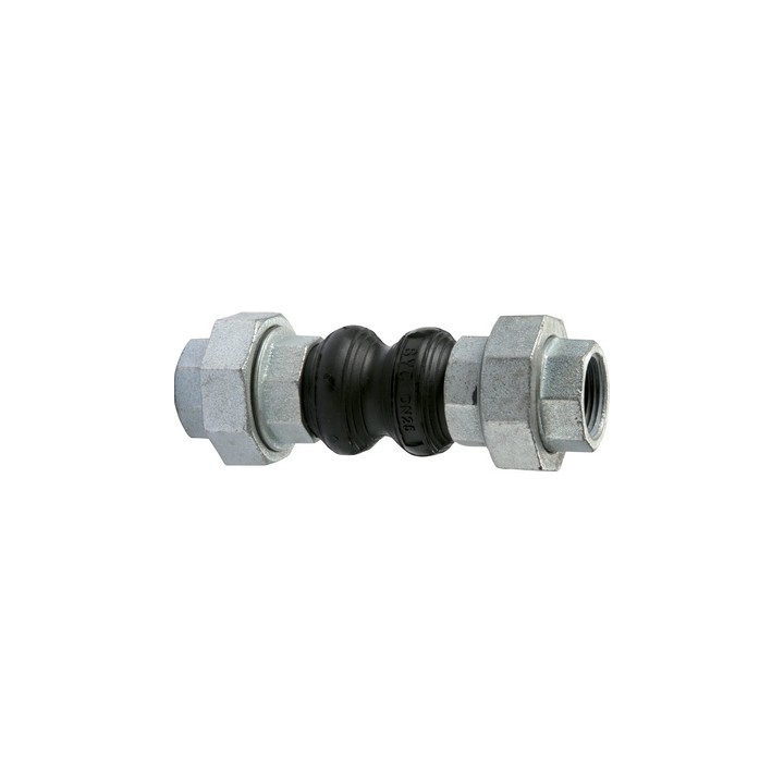GIUNTO IN GOMMA ANTIVIBRANTE FILETTATO F/F DN 25 - 1" - L. 200
