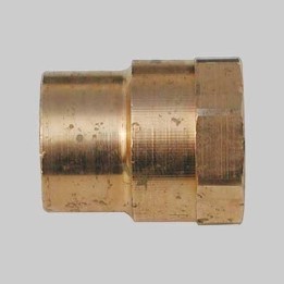 NIPLES BRONZO FILETTATO FEMMINA A SALDARE FEMMINA - 22 x 3/4