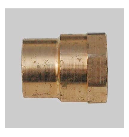 NIPLES BRONZO FILETTATO FEMMINA A SALDARE FEMMINA - 42 x 1"1/2