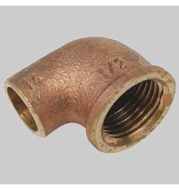 GOMITO BRONZO FILETTATO FEMMINA A SALDARE FEMMINA - 28 x 1"