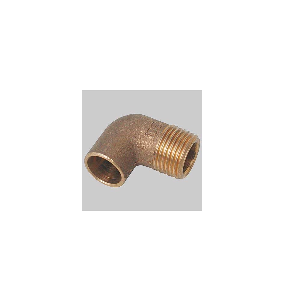 GOMITO BRONZO FILETTATO MASCHIO A SALDARE FEMMINA - 22 x 3/4