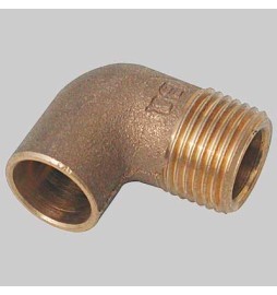 GOMITO BRONZO FILETTATO MASCHIO A SALDARE FEMMINA - 28 x 1"