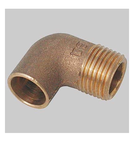 GOMITO BRONZO FILETTATO MASCHIO A SALDARE FEMMINA - 28 x 1"