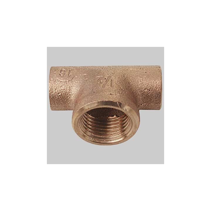 TEE BRONZO FEMMINA A SALDARE FEMMINA - 12 x 1/2 x 12