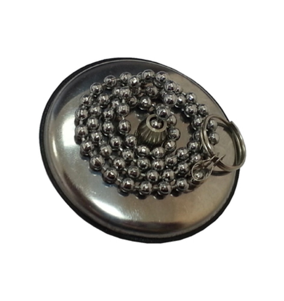TAPPO P/SANITARI C/PLACCA INOX D 52 MM**