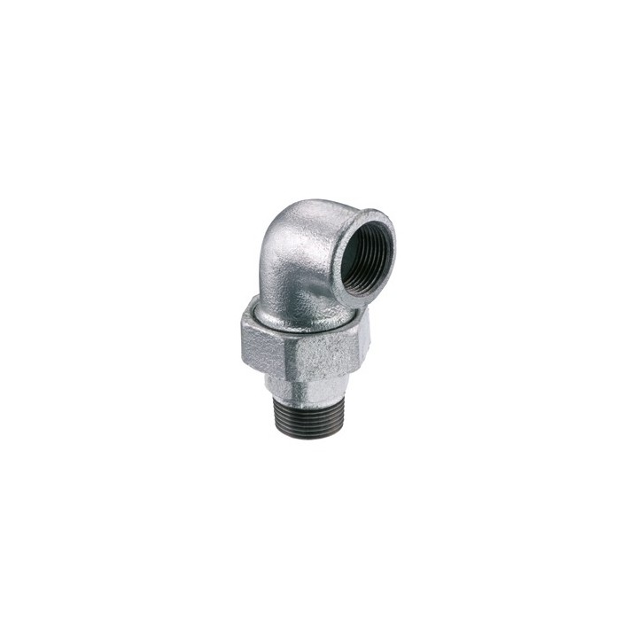 GOMITO CON BOCCHETTONE A 90° SEDE PIANA M/F 1"1/4