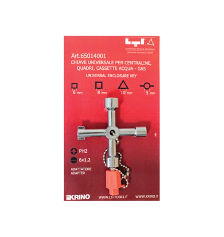 CHIAVE UNIVERSALE P/CASSETTE CONTATORI