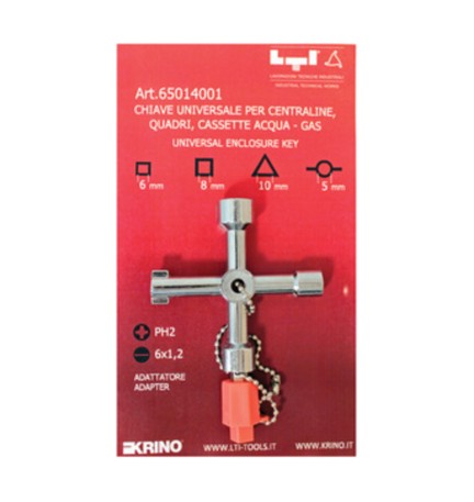CHIAVE UNIVERSALE P/CASSETTE CONTATORI
