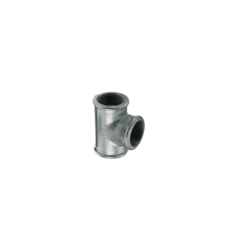 TEE RIDOTTA ZINCATA 1" x 3/4