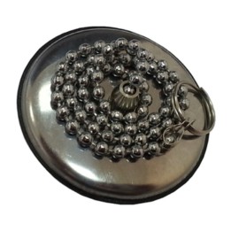 TAPPO P/SANITARI C/PLACCA INOX D 31 MM**