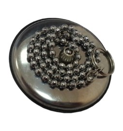 TAPPO P/SANITARI C/PLACCA INOX D 31 MM**