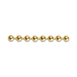 CATENA A PERLINE OTTONE LUCIDO D 4,0 MM