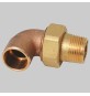 BOCCHETTONE A GOMITO BRONZO A 3 PEZZI FILETTATO MASCHIO A SALDARE FEMMINA - 14 x 1/2