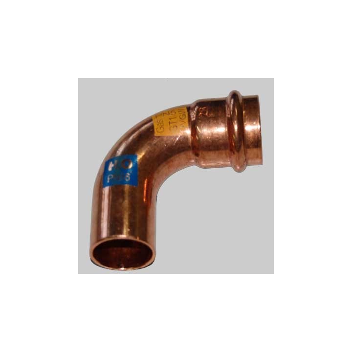 CURVA RAME A PRESSARE 90° MASCHIO/FEMMINA - 18 x 18