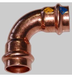CURVA RAME A PRESSARE 90° FEMMINA/FEMMINA - 22 x 22