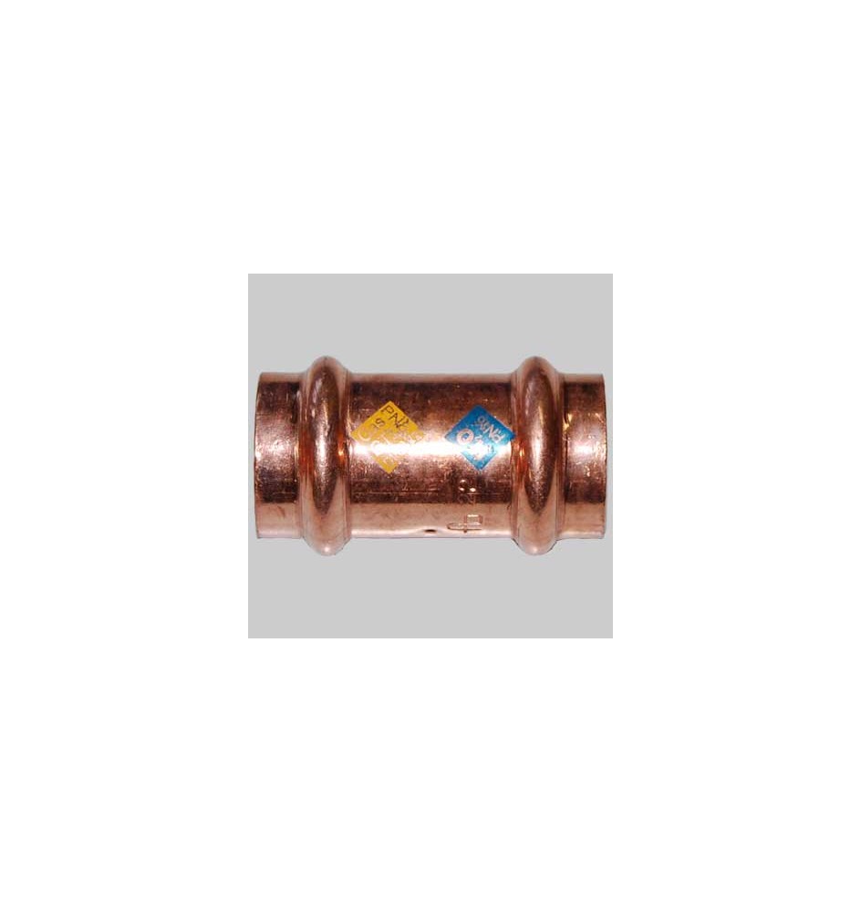 MANICOTTO RAME A PRESSARE FEMMINA/FEMMINA - 18 x 18