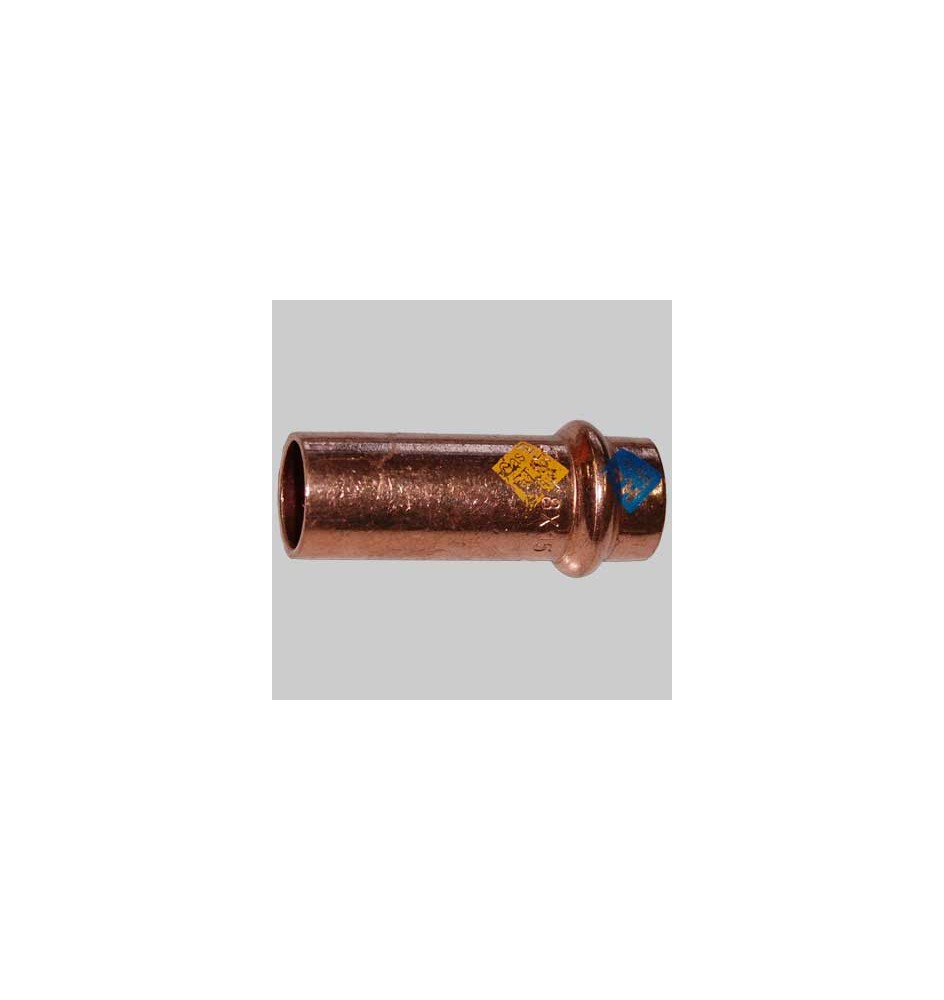 MANICOTTO RAME RIDOTTO A PRESSARE MASCHIO/FEMMINA - 22 x 18