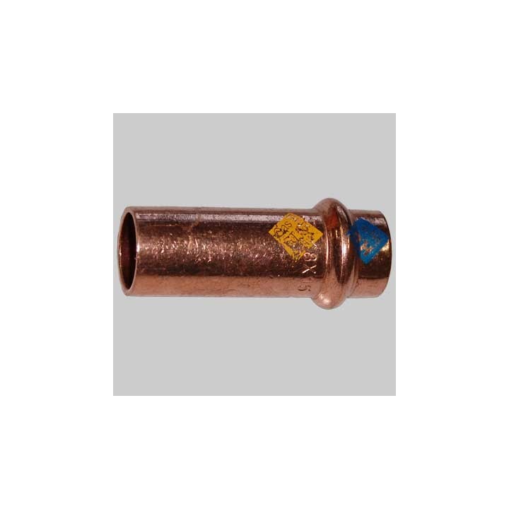 MANICOTTO RAME RIDOTTO A PRESSARE MASCHIO/FEMMINA - 28 x 22