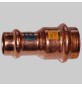 MANICOTTO RAME RIDOTTO A PRESSARE FEMMINA/FEMMINA - 22 x 18