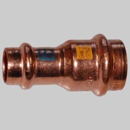 MANICOTTO RAME RIDOTTO A PRESSARE FEMMINA/FEMMINA - 28 x 22