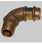 RACCORDO BRONZO GOMITO MASCHIO A PRESSARE - 15 x 1/2