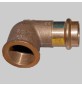 RACCORDO BRONZO GOMITO FEMMINA A PRESSARE - 15 x 1/2