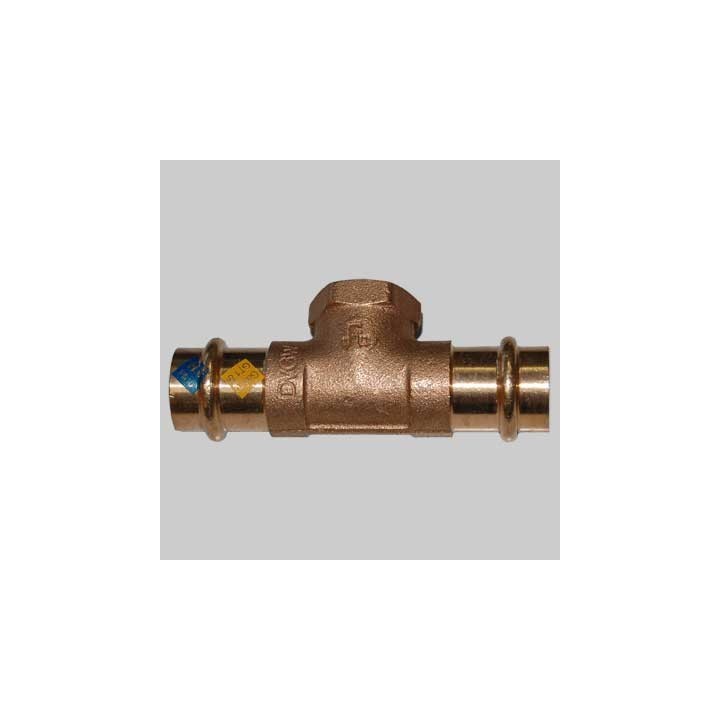 RACCORDO BRONZO TEE FEMMINA A PRESSARE - 12 x 1/2 x 12