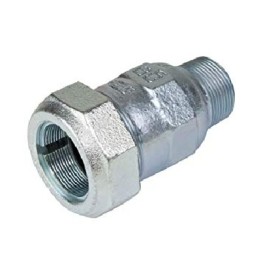 RACCORDO A COMPRESSIONE IN GHISA PER TUBI IN ACCIAIO TIPO A 1/2 X 21,3 mm