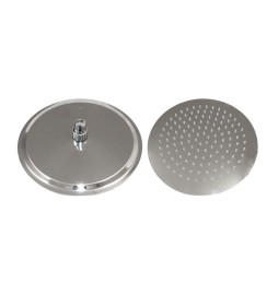 SOFFIONE DOCCIA INOX TONDO D 250 MM