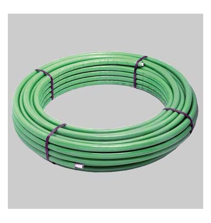 TUBO MULTISTRATO RIVESTITO VERDE PER CONDIZIONAMENTO - 26 x 3,0 SP.13