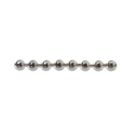 CATENA A PERLINE OTTONE NICHELATO D 4,0 MM