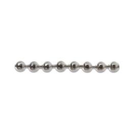 CATENA A PERLINE OTTONE NICHELATO D 3,5 MM