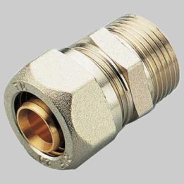 RACCORDO A COMPRESSIONE DIRITTO MASCHIO TIEMME - 14 x 1/2