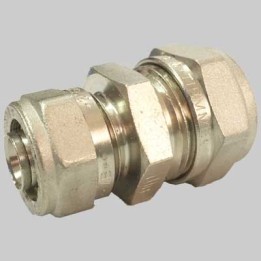 RACCORDO A COMPRESSIONE DIRITTO DOPPIO RIDOTTO TIEMME - 26 x 20
