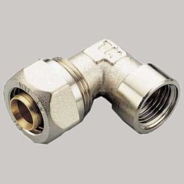 RACCORDO A COMPRESSIONE CURVO FEMMINA TIEMME - 20 x 1/2