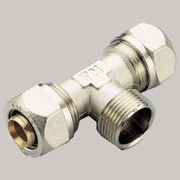 RACCORDO A COMPRESSIONE A TEE MASCHIO TIEMME - 20 x 3/4 x 20