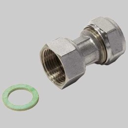 RACCORDO A COMPRESSIONE DIRITTO CON GIRELLO - 26 x 1"
