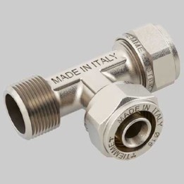 RACCORDO A COMPRESSIONE A T LATERALE MASCHIO - 20x20x3/4