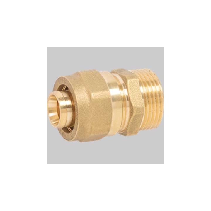 RACCORDO DIRITTO MASCHIO A STRINGERE APE - 16 x 1/2
