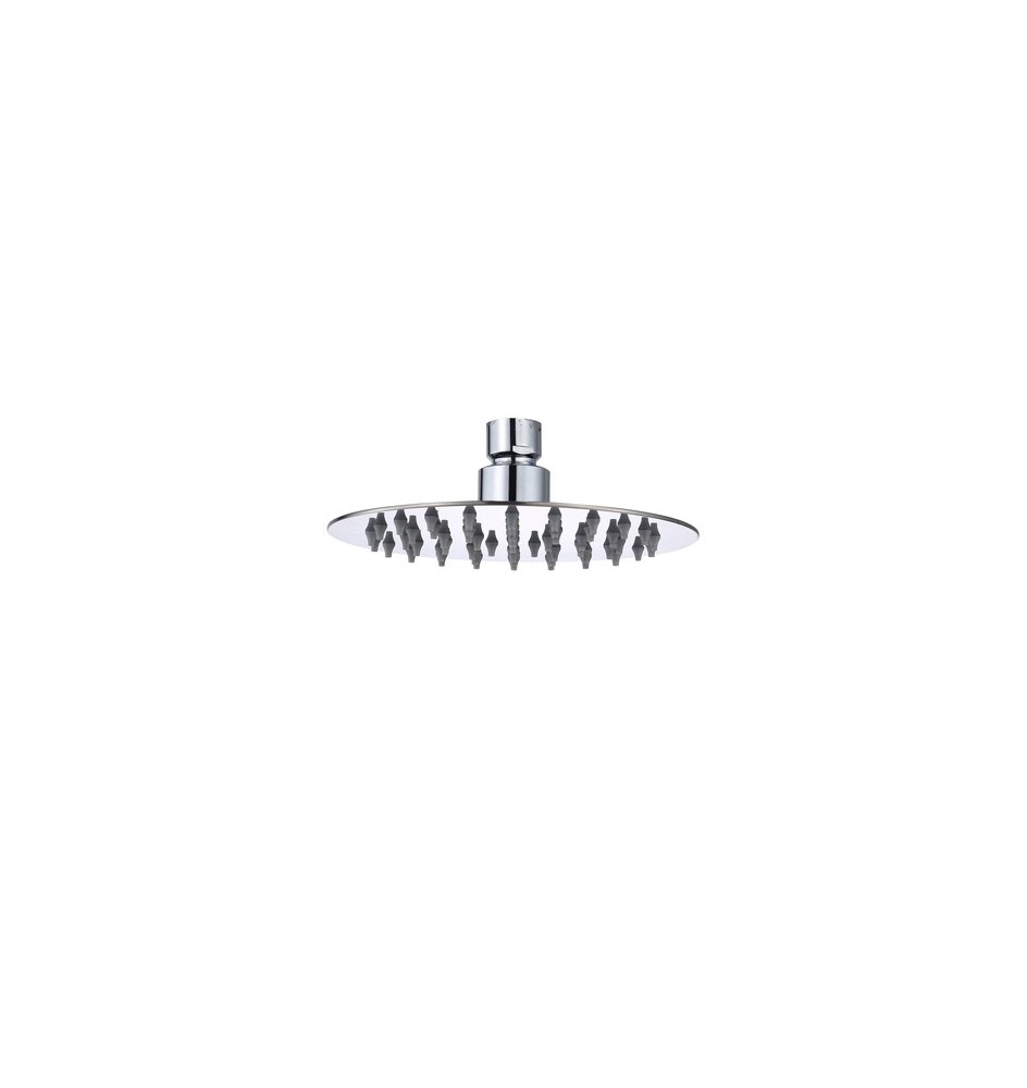 SOFFIONE DOCCIA INOX TONDO D 200 MM GROENLANDIA
