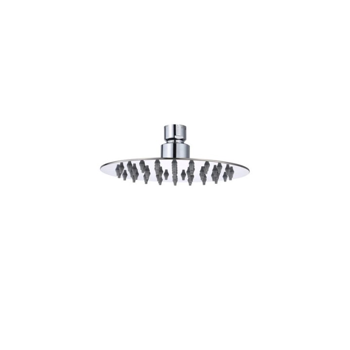SOFFIONE DOCCIA INOX TONDO D 200 MM GROENLANDIA