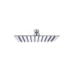 SOFFIONE DOCCIA INOX QUADRO 20X20 CM GROENLANDIA