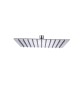 SOFFIONE DOCCIA INOX QUADRO 25X25 CM GROENLANDIA
