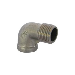 GOMITO A 90° MF ACCIAIO INOX 3/4"