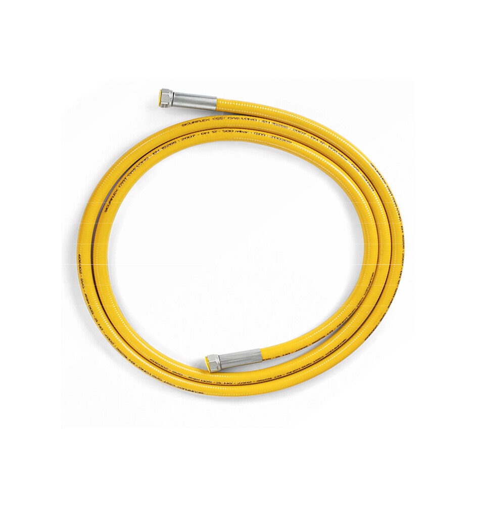 TUBO FLESSIBILE GAS 500 CM F F 1/2 UNI15266 GIALLO