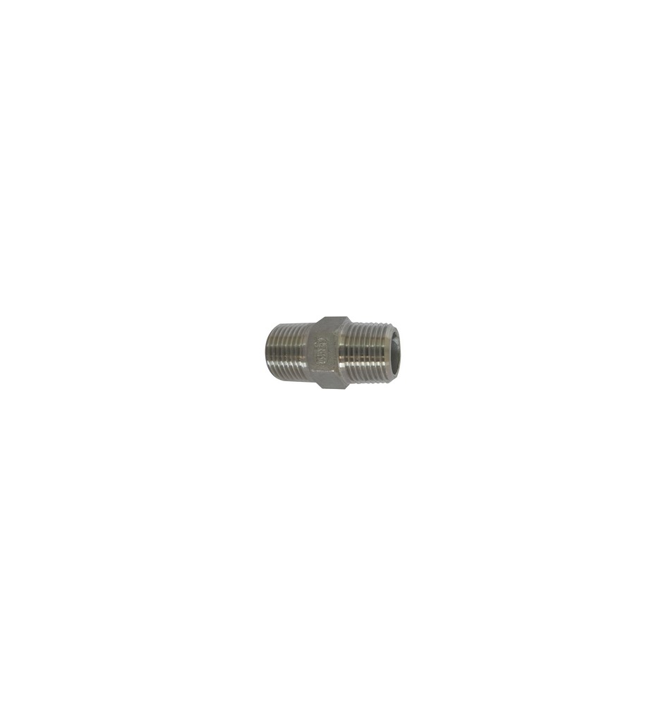 NIPPLE MM ACCIAIO INOX 3/8"