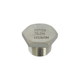 TAPPO MASCHIO ACCIAIO INOX 3/4"