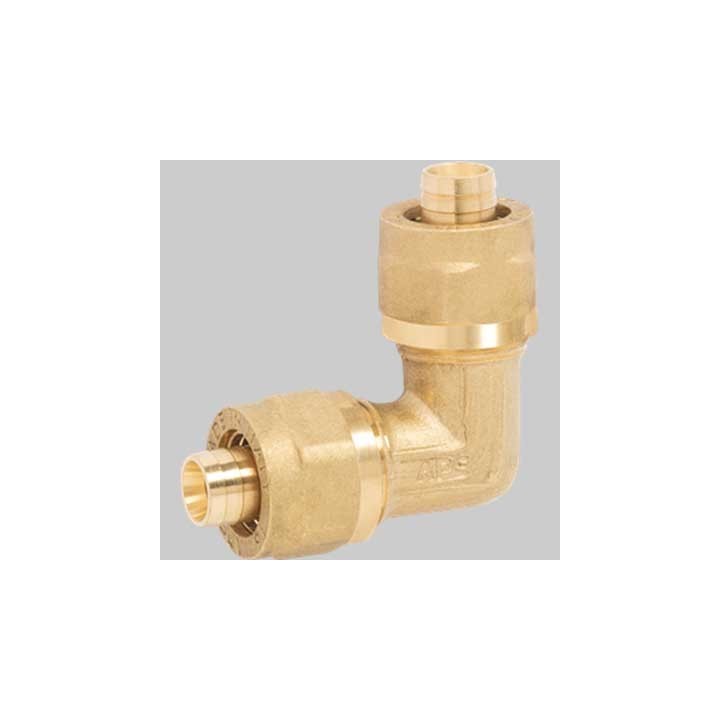 RACCORDO CURVO DOPPIO A STRINGERE APE - 16 x 16