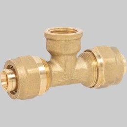 RACCORDO A TEE FEMMINA A STRINGERE APE - 20 x 1/2 x 20